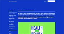 Desktop Screenshot of healthandbeautymatters.com
